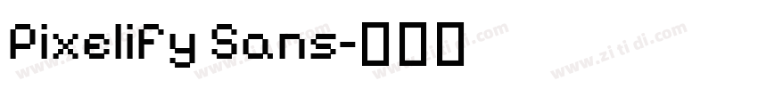 Pixelify Sans字体转换